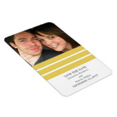 Drievoudige Stripe Foto slaat de datum magneet op, (Rechterzijde)