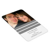 Drievoudige Stripe Foto slaat de datum magneet op, (Rechterzijde)