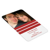 Drievoudige Stripe Foto slaat de datum magneet op, (Rechterzijde)