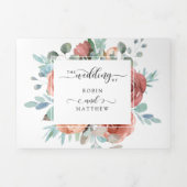 Drievoudige uitnodiging met RSVP "Etherische" brui (Cover)