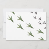 Drievoudige uitnodiging van Dinosaur Birthday (Achterkant)