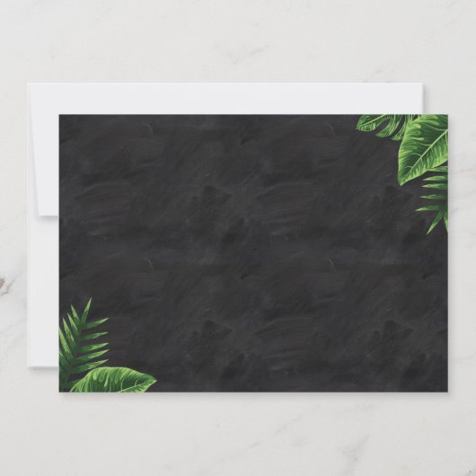 Drievoudige uitnodiging van Dinosaur Birthday (Achterkant)