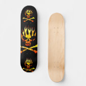 drievoudige vlam skateboard (Voorkant)