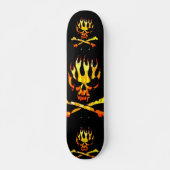 drievoudige vlam skateboard (Voorkant)