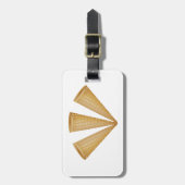 Drievoudige Wafelijs Cone Zomer Dessert Bagagelabel (Voorkant verticaal)