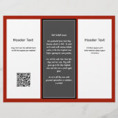 Drievoudige Zakelijke Logo Reclamefolder Flyer (Achterkant)