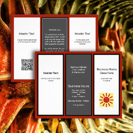 Drievoudige Zakelijke Logo Reclamefolder Flyer