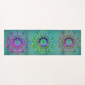 Drievoudige zeshoek mandala magische yogamat (Voorkant (horizontaal))