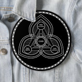 Drievuldigheid De Vader, de Zoon en de Heilige Gee Ronde Button 6,0 Cm (In situ)