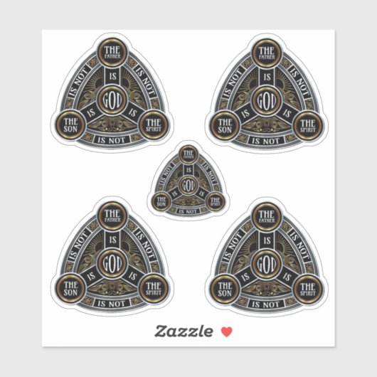 Drievuldigheid De Vader, de Zoon en de Heilige Gee Sticker (Vel)