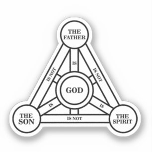 Drievuldigheid De Vader, de Zoon en de Heilige Gee Sticker