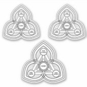 Drievuldigheid De Vader, de Zoon en de Heilige Gee Sticker (Voorkant)