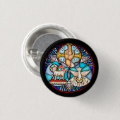 Drievuldigheid De Vader, de Zoon en Heilige Geest Ronde Button 3,2 Cm (Voorkant /achterkant)