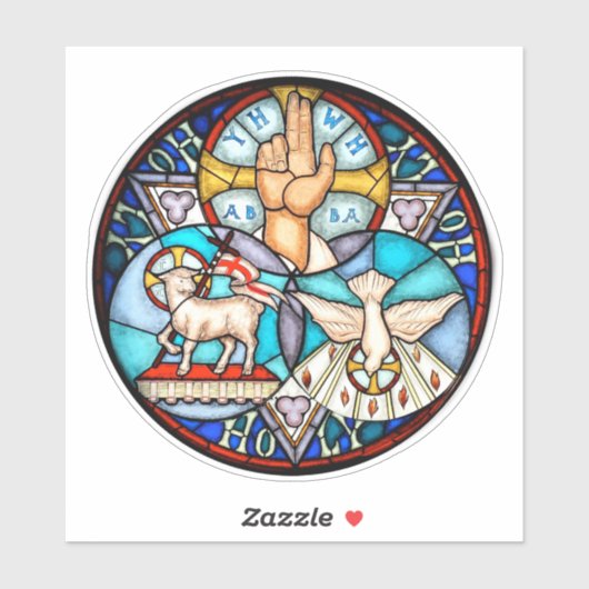 Drievuldigheid De Vader, de Zoon en Heilige Geest Sticker (Vel)