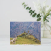 Drievuldigheidskerk Stepantsminda Kazbegi Georgia Briefkaart (Staand voorkant)