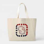 Drieweg ingesloten grote tote bag (Achterkant)