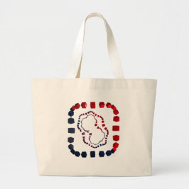 Drieweg ingesloten grote tote bag
