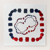 Drieweg ingesloten legpuzzel (Horizontaal)