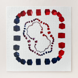 Drieweg ingesloten legpuzzel