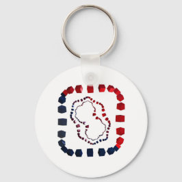 Drieweg ingesloten sleutelhanger