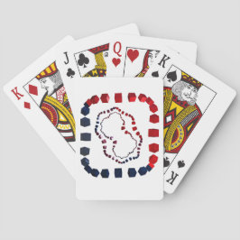 Driewegs afspeelkaarten pokerkaarten