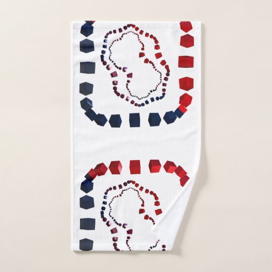 Driewegsdoekset met dodendoek bad handdoek (Handdoek)