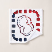 Driewegsdoekset met dodendoek bad handdoek (Wasdoekje)