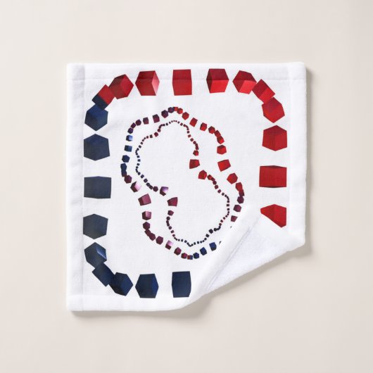 Driewegsdoekset met dodendoek bad handdoek (Wasdoekje)