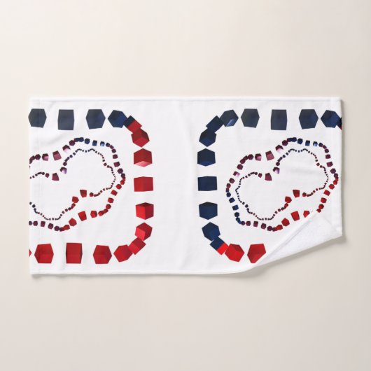 Driewegsdoekset met dodendoek bad handdoek (Handdoek)