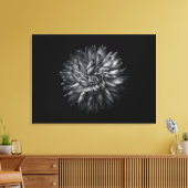 Driewerende bloemen in zwart-wit 20 canvas afdruk (Insitu (Woonkamer))