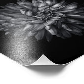 Driewerende bloemen in zwart-wit 20 foto afdruk (Hoek)