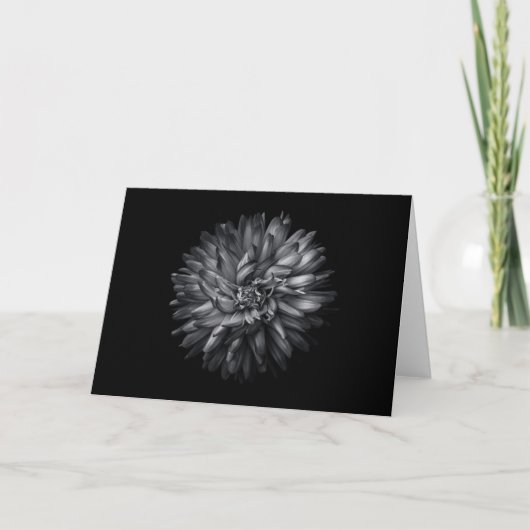 Driewerende bloemen in zwart-wit 20 kaart (Voorkant)
