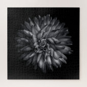 Driewerende bloemen in zwart-wit 20 legpuzzel (Horizontaal)