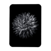 Driewerende bloemen in zwart-wit 20 magneet (Verticaal)