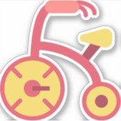 driewieler sticker (Voorkant)