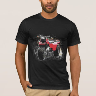 Driewielige ATC Red Trike-motorfiets T-shirt