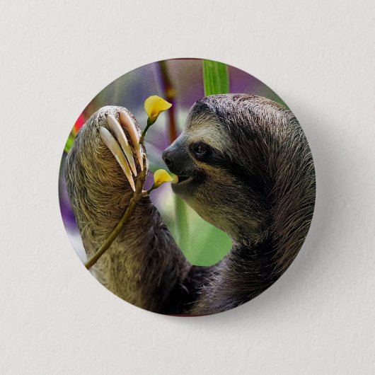 Driezijdige boomgaard ronde button 5,7 cm (Voorkant)