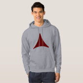 Driezijdige Pijl Hoodie (Voorkant volledig)