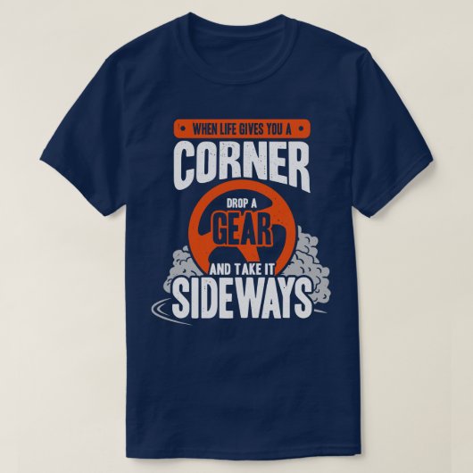 Drifrenderende concurrentie Drift Race Car Driver  T-shirt (Design voorkant)