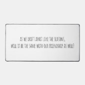 Drift Apart Desk Mat (Voorkant)