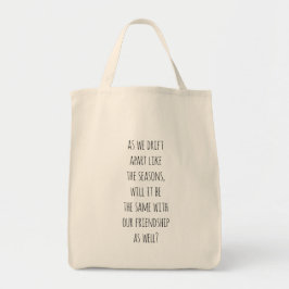 Drift Apart Grocery Canvas tas