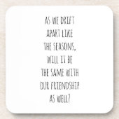 Drift Apart Hard Plastic Onderzetter (Voorkant)