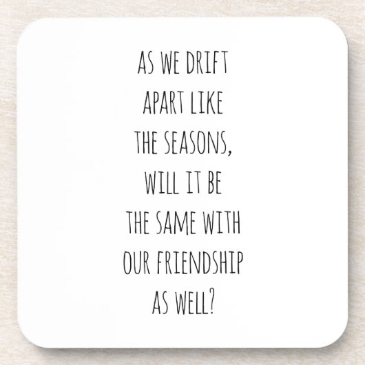 Drift Apart Hard Plastic Onderzetter (Voorkant)