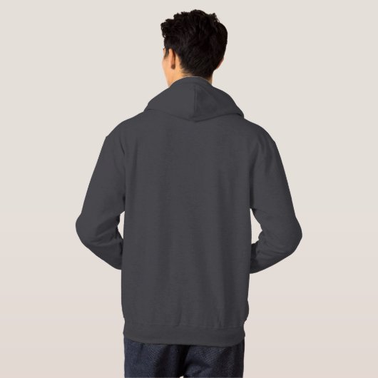 Drift Apart Mannen Basic Hoodie (Achterkant volledig)