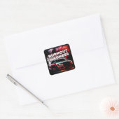 Drift Auto Burn-out Madness Drifter Powerslide Vierkante Sticker (Envelop)