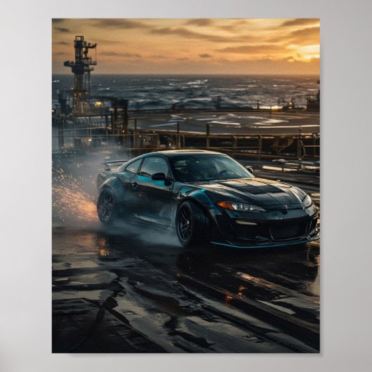 Drift Auto Poster (Voorkant)