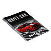 Drift Auto Rood Muscle Notitieboek (Rechterzijde)
