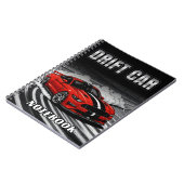 Drift Auto Rood Muscle Notitieboek (Linkerzijde)