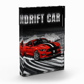 Drift Auto Rood Spier Fotoblokken (Links)