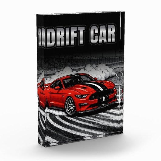 Drift Auto Rood Spier Fotoblokken (Links)